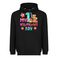 Black my first valentines day Heavyweight Hoodie - AdoDesignShop