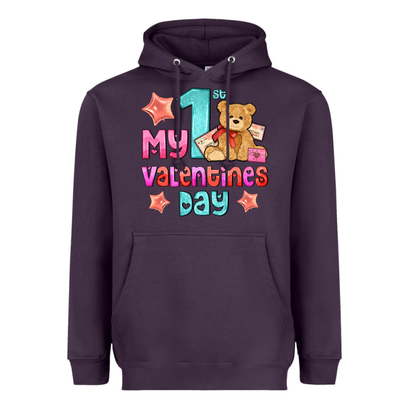 My First Valentines Day Heavyweight Hoodie by AdoDesignShop | Teevron