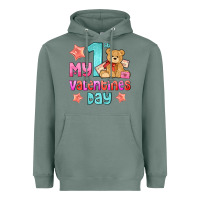Sage my first valentines day Heavyweight Hoodie - AdoDesignShop