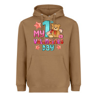 Toasted Coconut my first valentines day Heavyweight Hoodie - AdoDesignShop