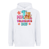 White my first valentines day Heavyweight Hoodie - AdoDesignShop