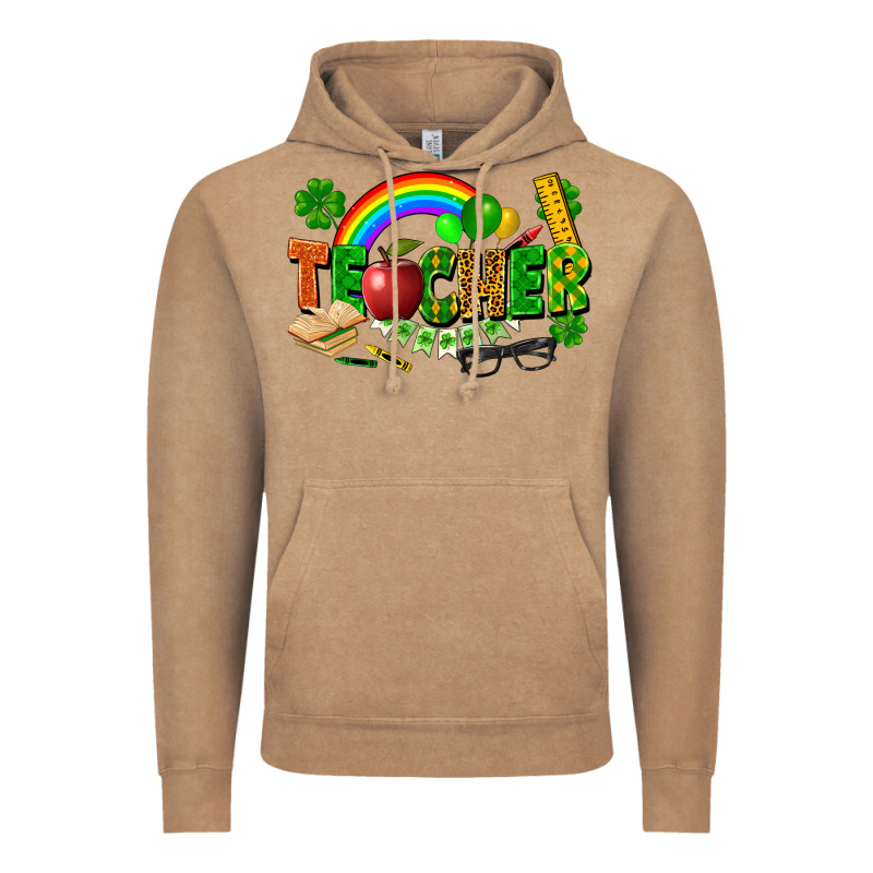 Teacher St Patrick Vintage Hoodie by FaDigitalArtStudio | Teevron