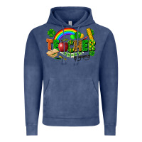 Vintage Denim teacher st patrick Vintage Hoodie - FaDigitalArtStudio