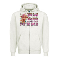 Oatmeal Heather your crazy is showing you might want to tuck that Zipper Hoodie - AdoDesignShop