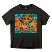 Asphalt wild soul boho bull skull Heavy Core Tee - RanaPortraitStore