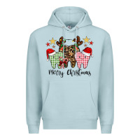 Blue Mist merry christmas tooth Premium Hoodie - CowhideDigitalArt