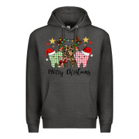 Charcoal Heather merry christmas tooth Premium Hoodie - CowhideDigitalArt
