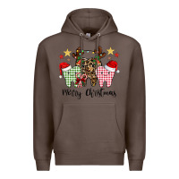 Coffee merry christmas tooth Premium Hoodie - CowhideDigitalArt