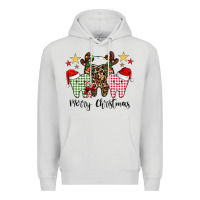 Dove Grey merry christmas tooth Premium Hoodie - CowhideDigitalArt