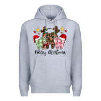 Heather Grey merry christmas tooth Premium Hoodie - CowhideDigitalArt