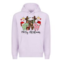 Lilac merry christmas tooth Premium Hoodie - CowhideDigitalArt