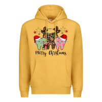 Mustard merry christmas tooth Premium Hoodie - CowhideDigitalArt