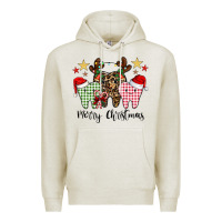 Oatmeal Heather merry christmas tooth Premium Hoodie - CowhideDigitalArt