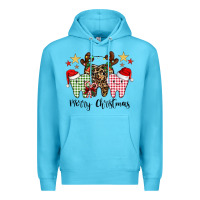 Ocean Blue merry christmas tooth Premium Hoodie - CowhideDigitalArt