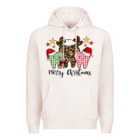 Pale Pink merry christmas tooth Premium Hoodie - CowhideDigitalArt