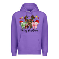 Purple merry christmas tooth Premium Hoodie - CowhideDigitalArt