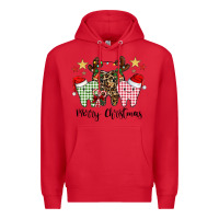 Red merry christmas tooth Premium Hoodie - CowhideDigitalArt