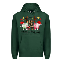 Sports Green merry christmas tooth Premium Hoodie - CowhideDigitalArt