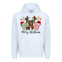White merry christmas tooth Premium Hoodie - CowhideDigitalArt
