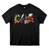Black Halloween CNA Certified Nursing Assistant Heavy Core Tee - NancyCooperArtShop