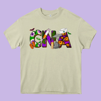 Halloween Cna Certified Nursing Assistant Heavy Core Tee Designed By Nancycooperartshop