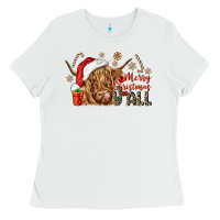 Merry Christmas Yall Ladies Tee | Teevron