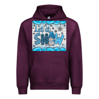 Mauve Wine let it snow Urban Hoodie - JahusDesignShop