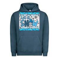 Pigment Midnight Navy let it snow Urban Hoodie - JahusDesignShop
