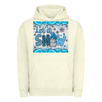 Pigment Pistachio let it snow Urban Hoodie - JahusDesignShop