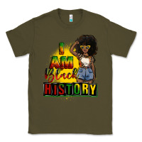 Army Green i am black history juneteenth Classic Tee - CowGirlArtShop