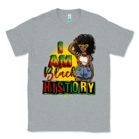 Heather Grey i am black history juneteenth Classic Tee - CowGirlArtShop