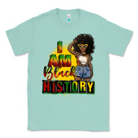 Seafoam i am black history juneteenth Classic Tee - CowGirlArtShop