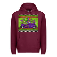 Burgundy mardi gras truck Premium Hoodie - Jasminsmagicworld