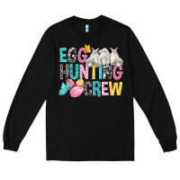 Black Egg Hunting Crew easter Day Long Sleeve Tee - BundleAndBundleShop