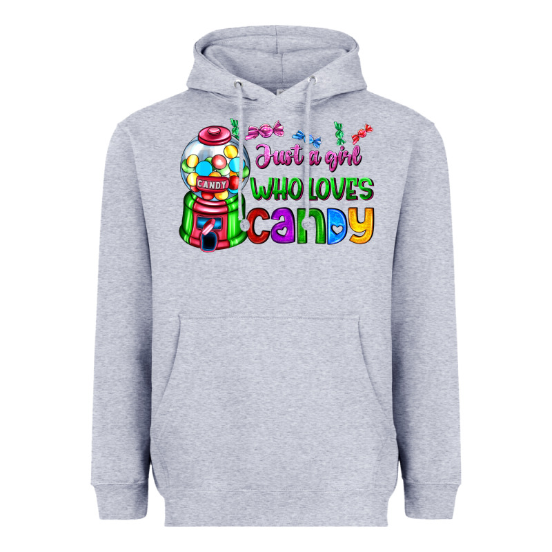 Just A Girl Who Loves Candy Heavyweight Hoodie by AdoDesignShop | Teevron