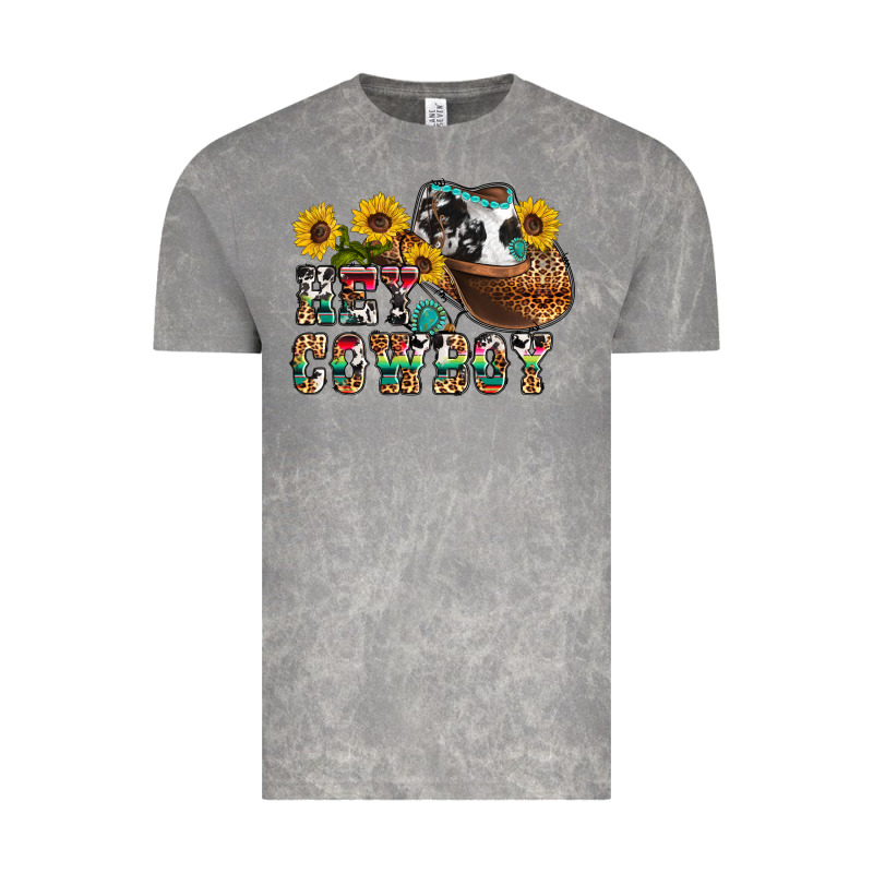 Hey Cowbow Vintage Tee by OliviaCreatesArt | Teevron