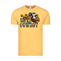Vintage Mustard hey cowbow Vintage Tee - OliviaCreatesArt