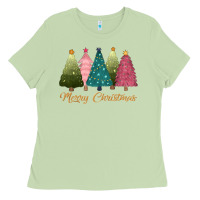 Matcha merry christmas trees Ladies Tee - CowGirlArtShop