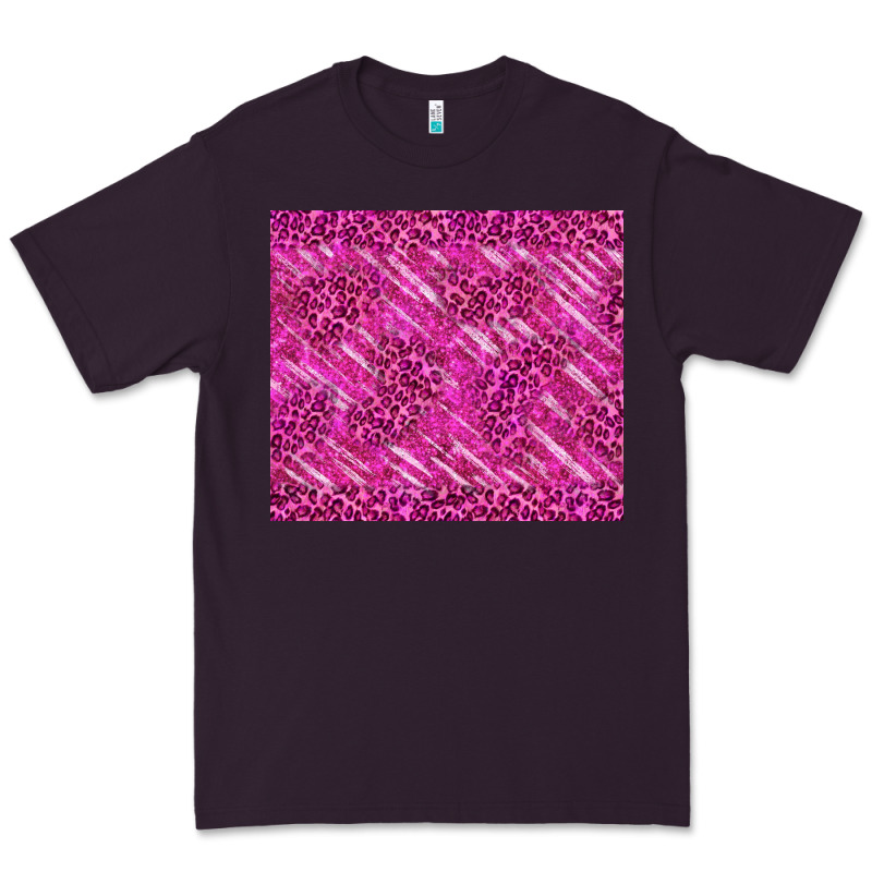 Pink Glitter With Leopard Pattern Premium Tee by TumblerDesignByShophia | Teevron