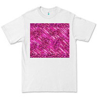 White pink glitter with leopard pattern Premium Tee - TumblerDesignByShophia
