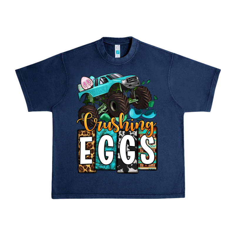 Easter Day Monster Truck Crushing Eggs Urban Heavy Tee by OliviaCreatesArt | Teevron