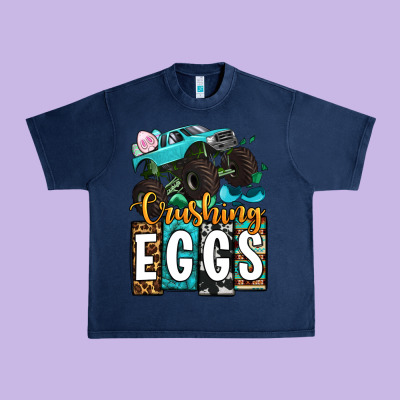 Easter Day Monster Truck Crushing Eggs Urban Heavy Tee Designed By Oliviacreatesart