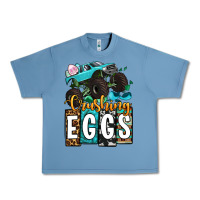 Pebble Blue Easter Day Monster truck crushing eggs Urban Heavy Tee - OliviaCreatesArt