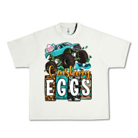 Pistachio Easter Day Monster truck crushing eggs Urban Heavy Tee - OliviaCreatesArt