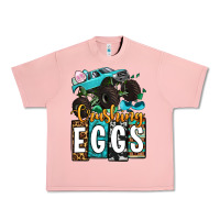 Salmon Easter Day Monster truck crushing eggs Urban Heavy Tee - OliviaCreatesArt