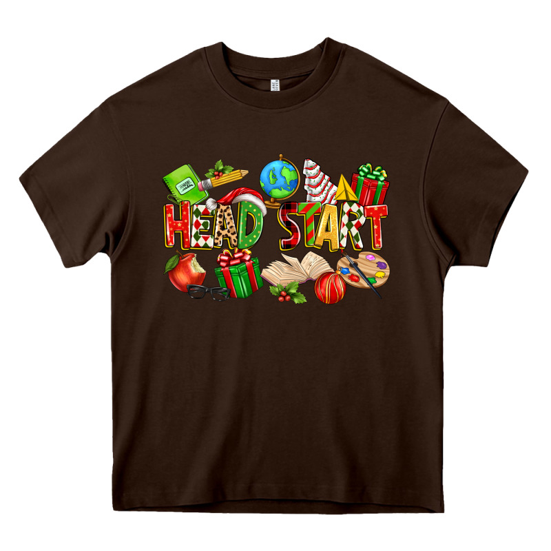 Christmas Head Start Heavy Core Tee by texasbilliewilder | Teevron