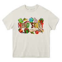 Cream christmas head start Heavy Core Tee - texasbilliewilder