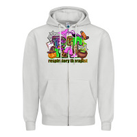 Dove Grey rt respiratory therapist Zipper Hoodie - AdoDesignShop