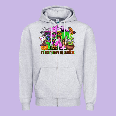 Rt Respiratory Therapist Zipper Hoodie Designed By Adodesignshop