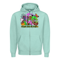 Seafoam rt respiratory therapist Zipper Hoodie - AdoDesignShop